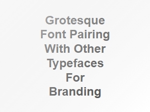 Mastering Grotesque Fonts for Essential Branding Pairings